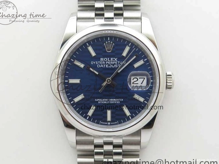 0211 DateJust 36 SS 126200 BP Maker 1:1 Best Edition New Blue Dial on Jubilee Bracelet Resilient 2529